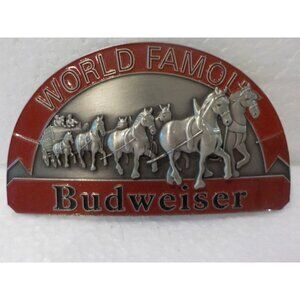 2010 Limited Ed. Budweiser World Famous Beer Belt Buckle Fits up to 1.5" Belt
